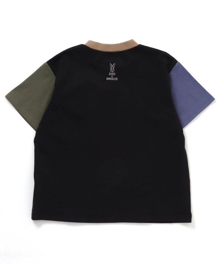 日本 BREEZE - 聯名款 夜光拉鍊大口袋短袖上衣-卡其