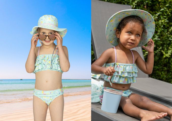 德國Playshoes - 抗UV防曬水陸兩用漁夫帽-獨角獸