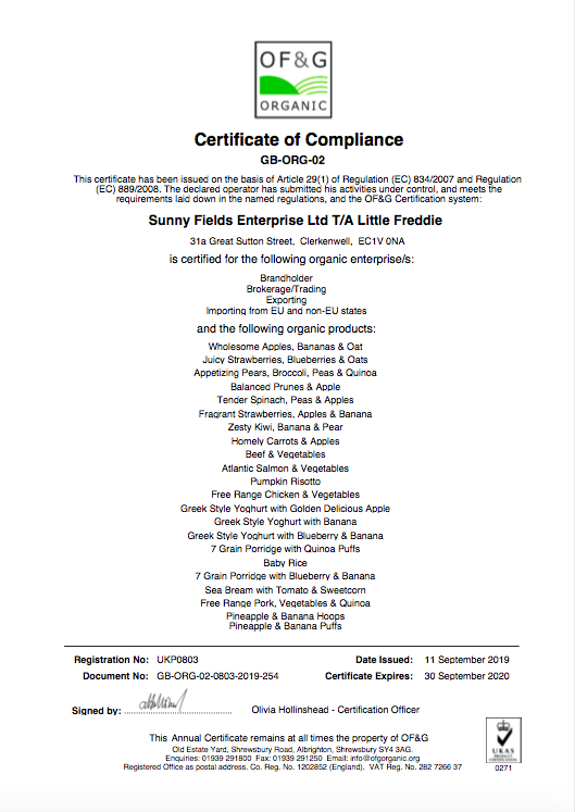 little freddie - 小皮牛奶餅乾-12個月食用-80g