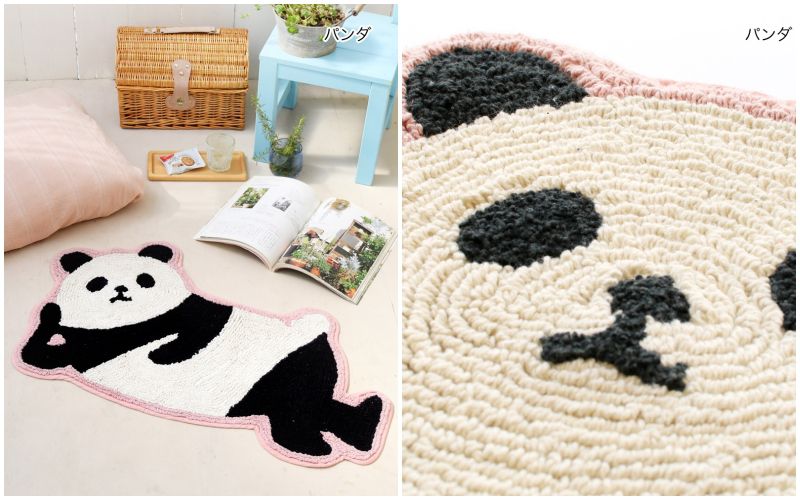 日本 TOMO - 懶洋洋可愛動物腳踏墊-兔兔 (約57x80cm)