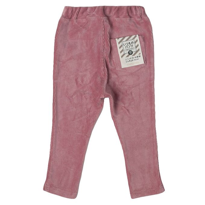 akachan honpo - 10分經典褲-燈心絨-粉紅色