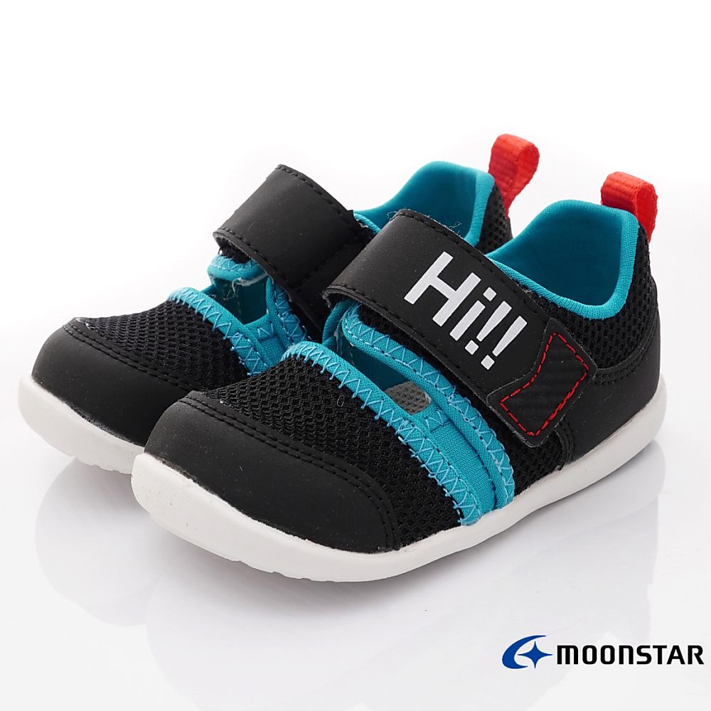 MOONSTAR日本月星 - HI系列寶寶學步鞋(寶寶段)-黑