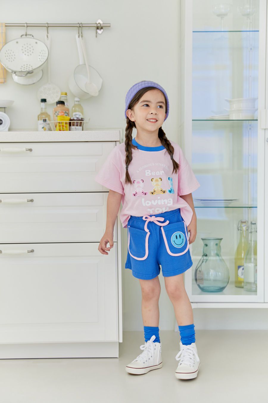 韓國 MINIATURE - LOVING熊熊T-粉紅