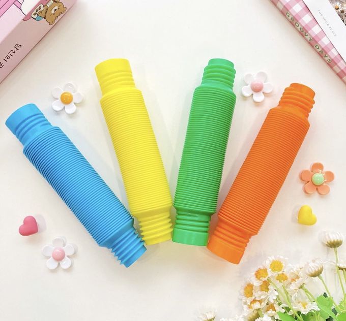 韓國感官魔法伸縮管大全套-彩虹色- 大(6入)+中(10入)+小(16入)