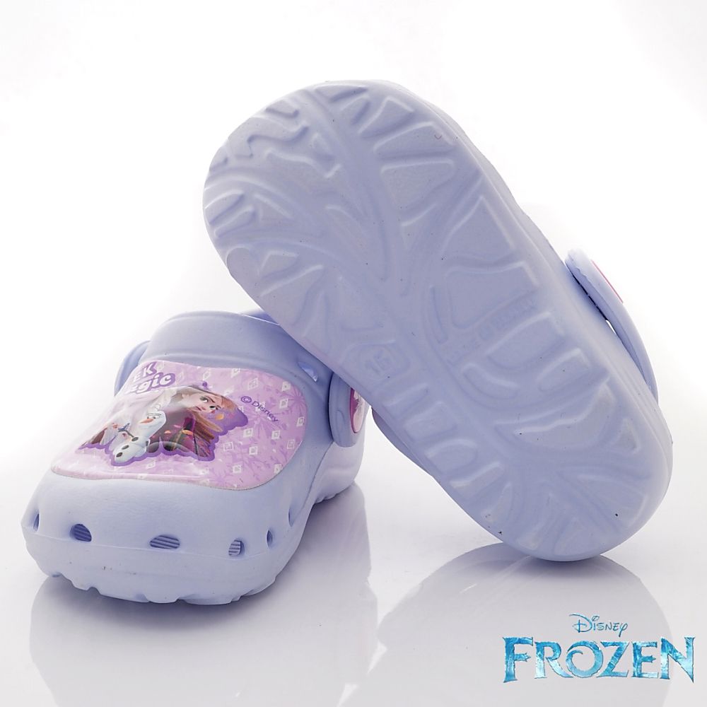 台灣製冰雪奇緣電燈園丁鞋(中小童段)-涼拖鞋-粉藍