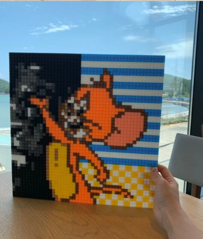 꾹꾹블럭 - 韓國馬賽克咕咕拼豆組- 星夜(梵谷)