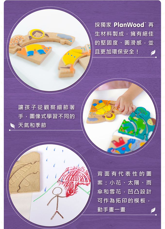 泰國 Plantoys - 看天氣學穿搭拼圖組