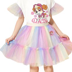 人氣卡通 - 卡通汪汪隊夢幻可愛紗裙-卡通人物天天-漸層粉