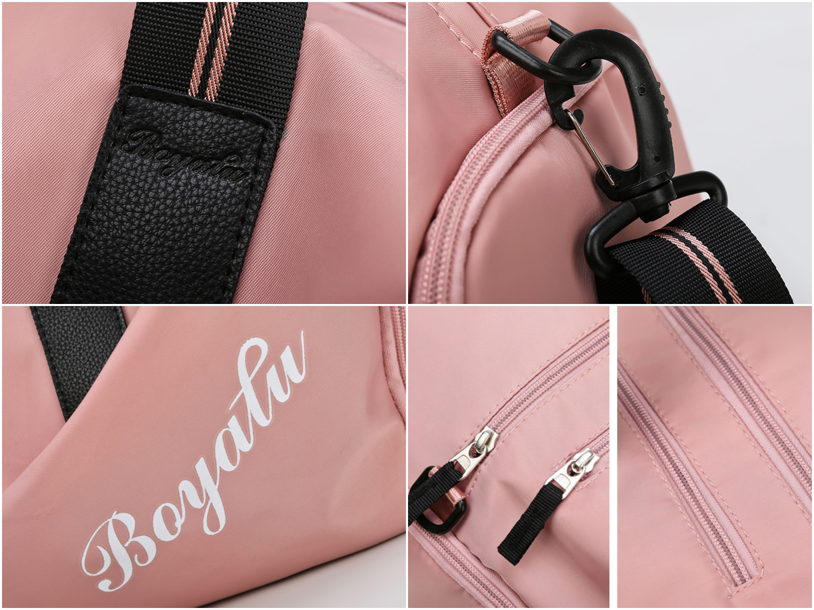 時尚乾濕分離2way包-可置鞋-胭脂紅