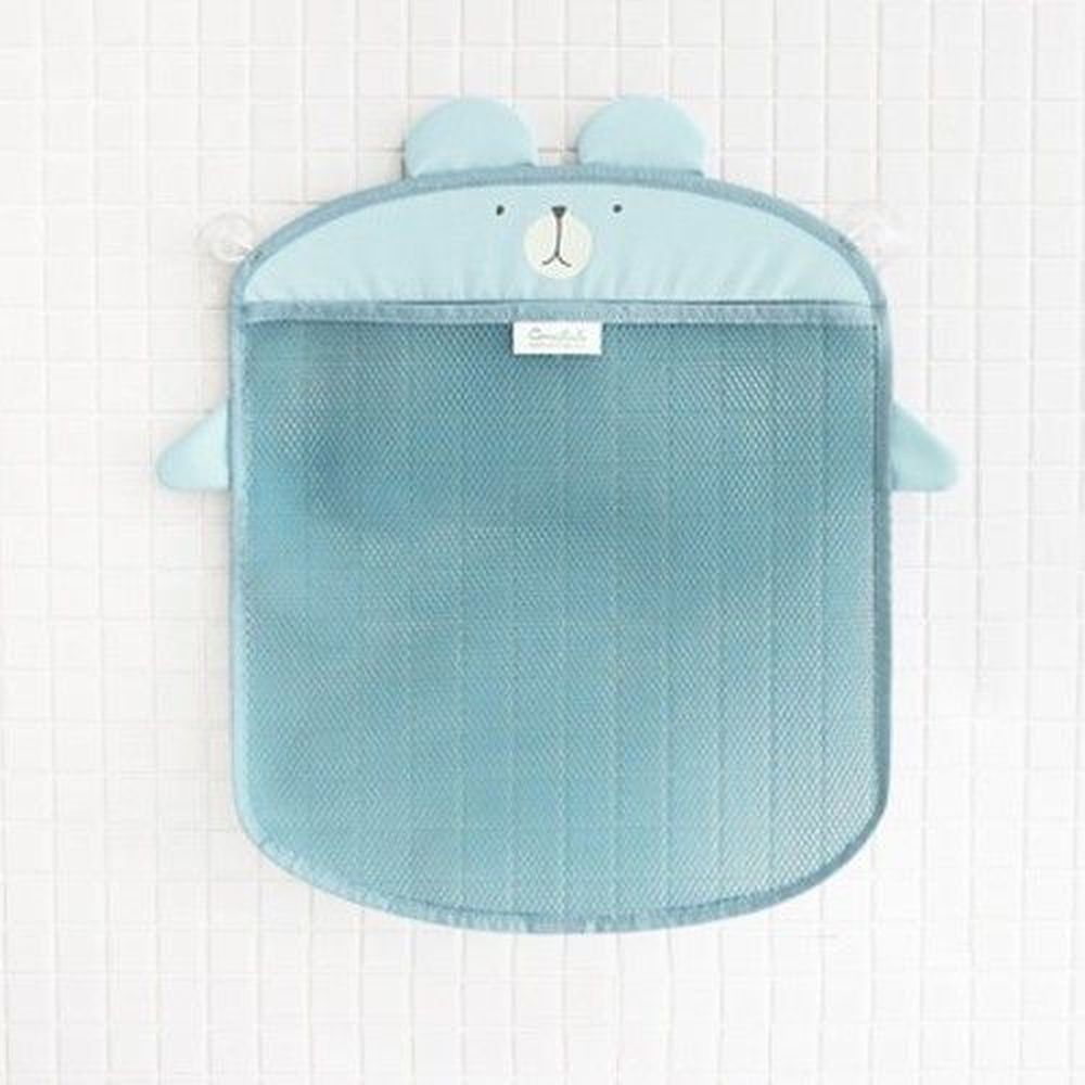 韓國 Conitale - 洗澡玩具收納袋-藍色小熊 (35*40cm)