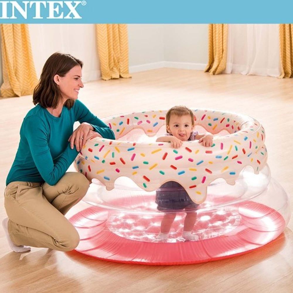 INTEX - 甜甜圈造型跳跳床/球池/遊戲床