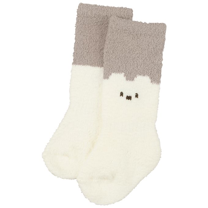 akachan honpo - 長筒襪-蓬鬆材質-米白色 (7~9cm)