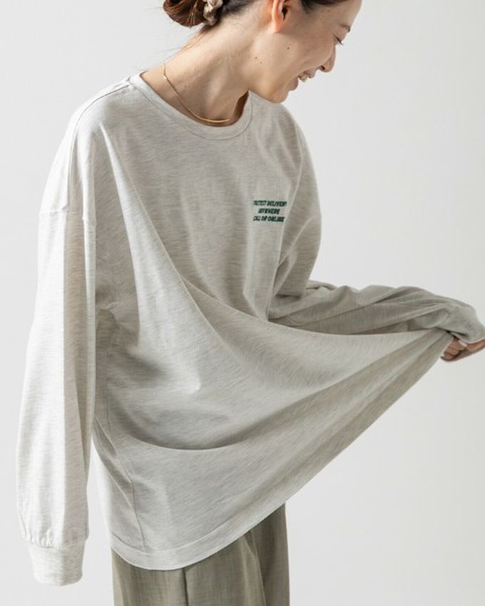 日本 gleam - 俏皮美式漢堡泡棉印花長袖T恤-炭黑