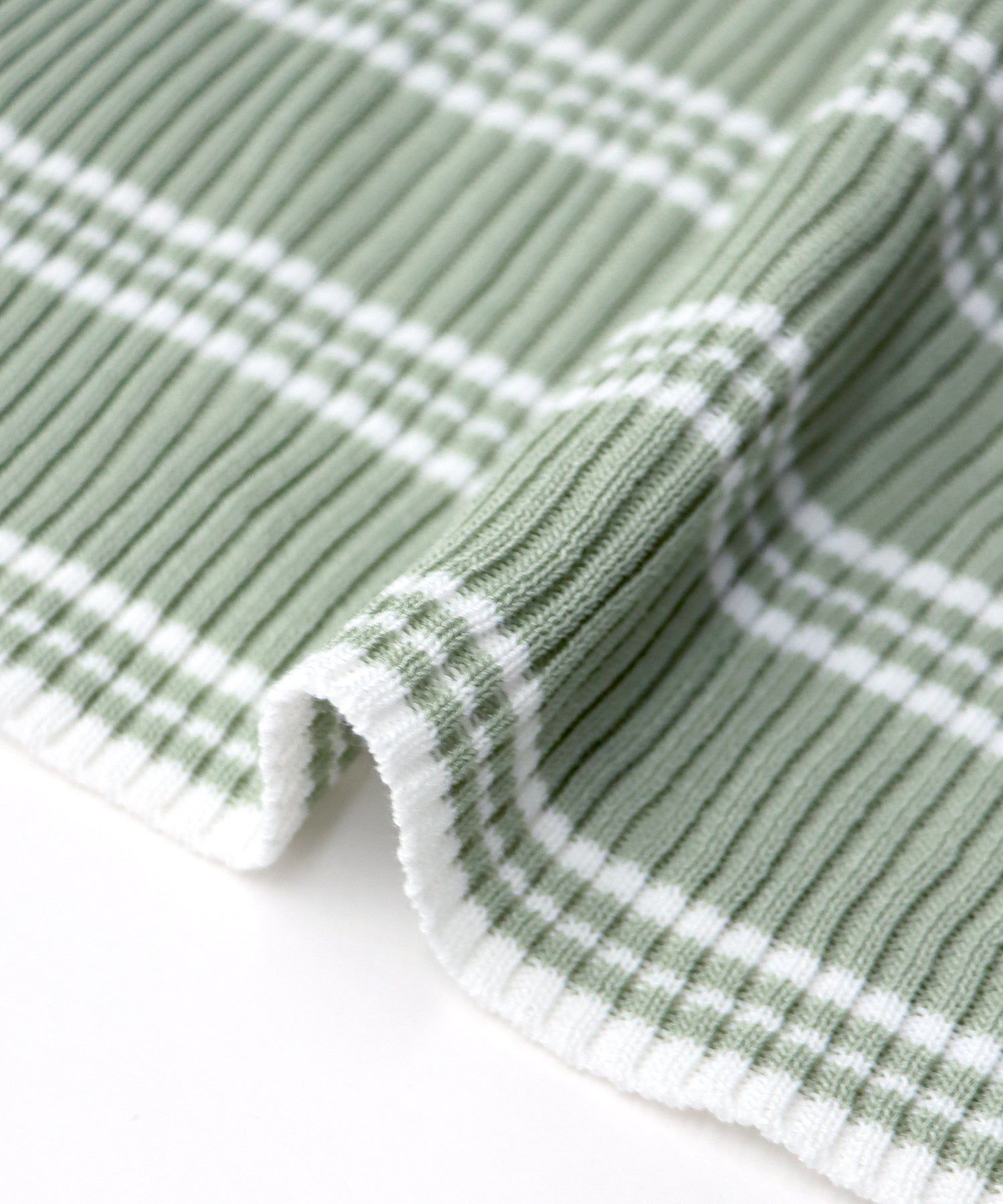 日本 BLUE EAST - 彈性羅紋無袖上衣/內搭-條紋-黑