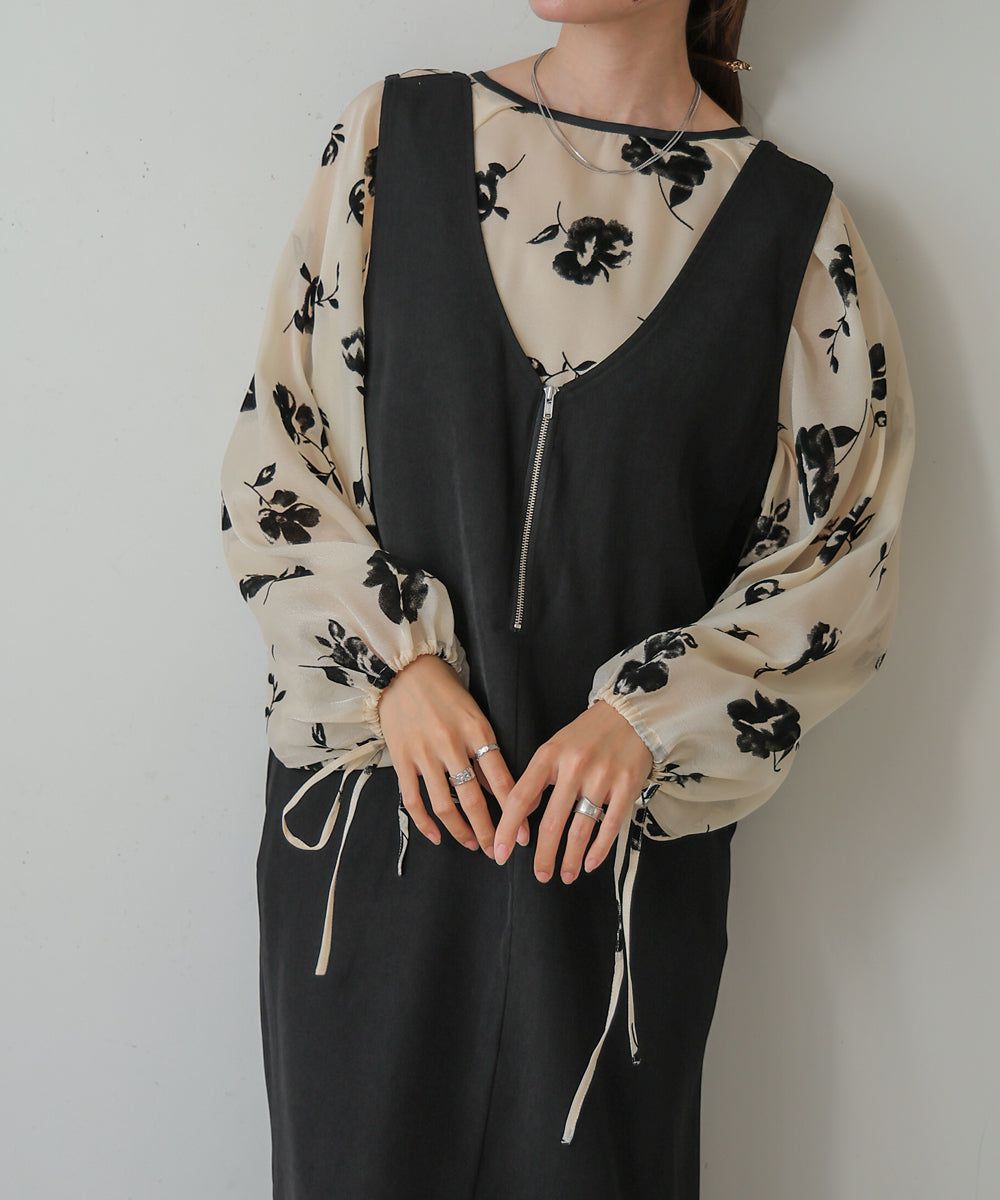 日本 Bab - 2WAY設計修身背心裙-水藍