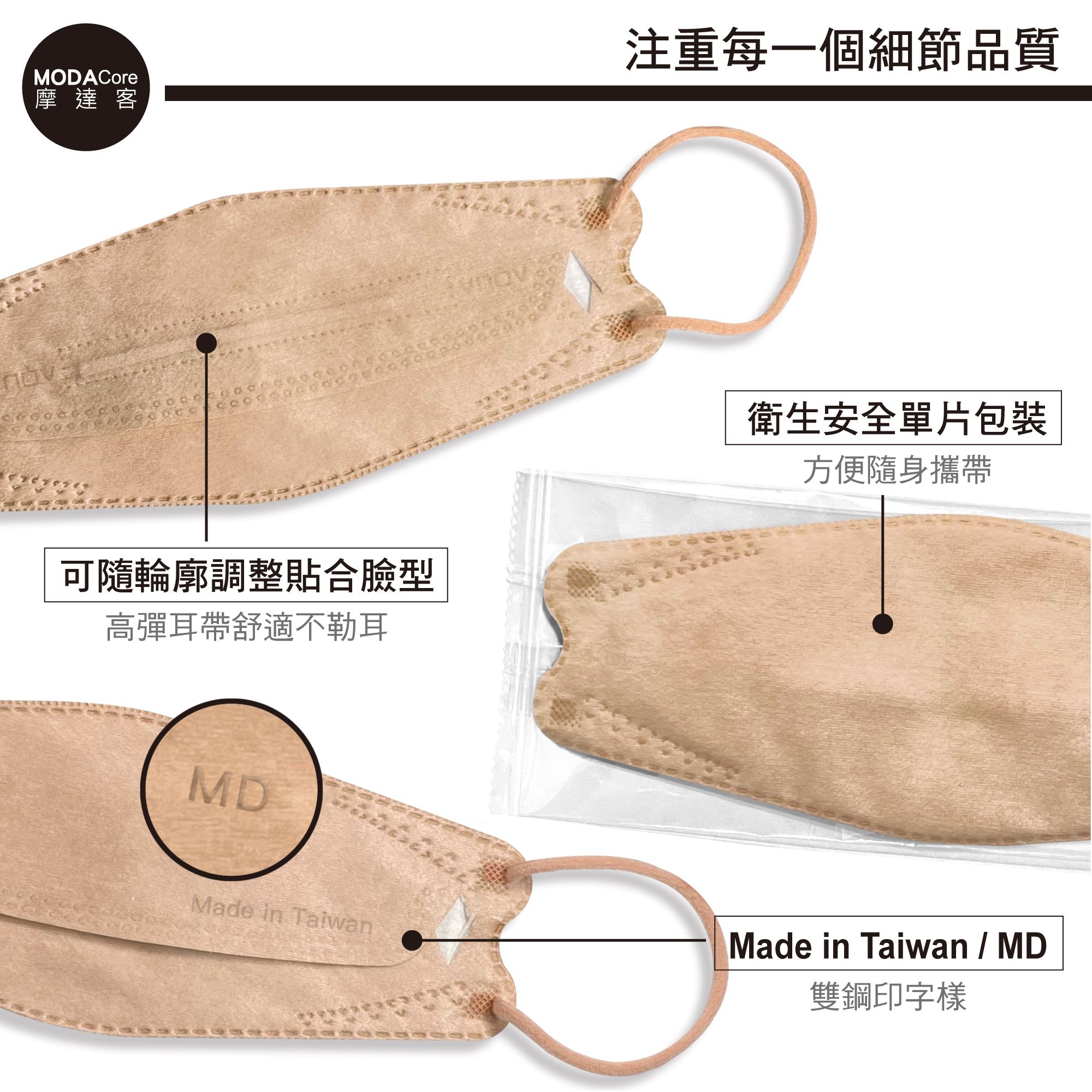 【水舞】摩達客-KF94水舞醫用口罩-清新莫蘭迪組合-10入/盒*6盒-大漠、孤煙、京華煙雲、日出將花、紫陌香塵、藍憶江南