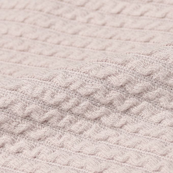 akachan honpo - 麻花針織合身褲-灰色