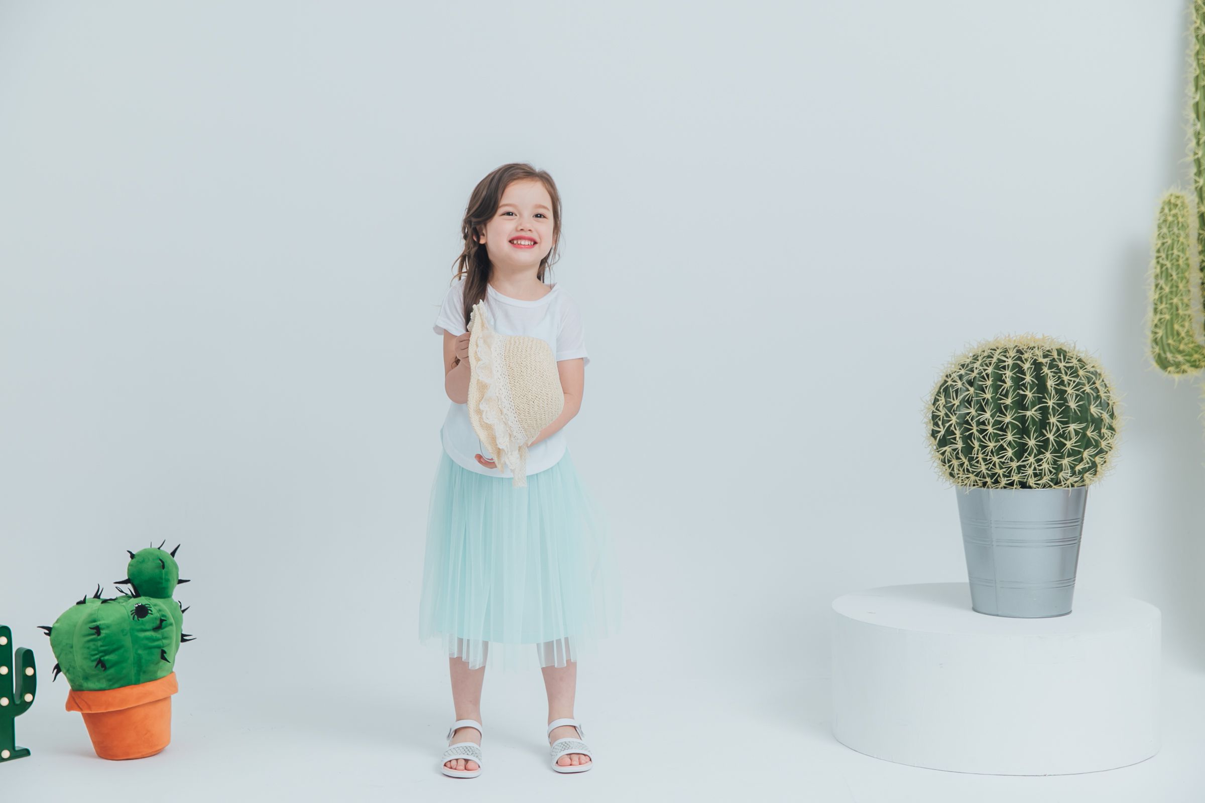 Peachy - 北鼻款*獨家訂製綿柔連身紗裙-細肩帶連身款-薄荷綠