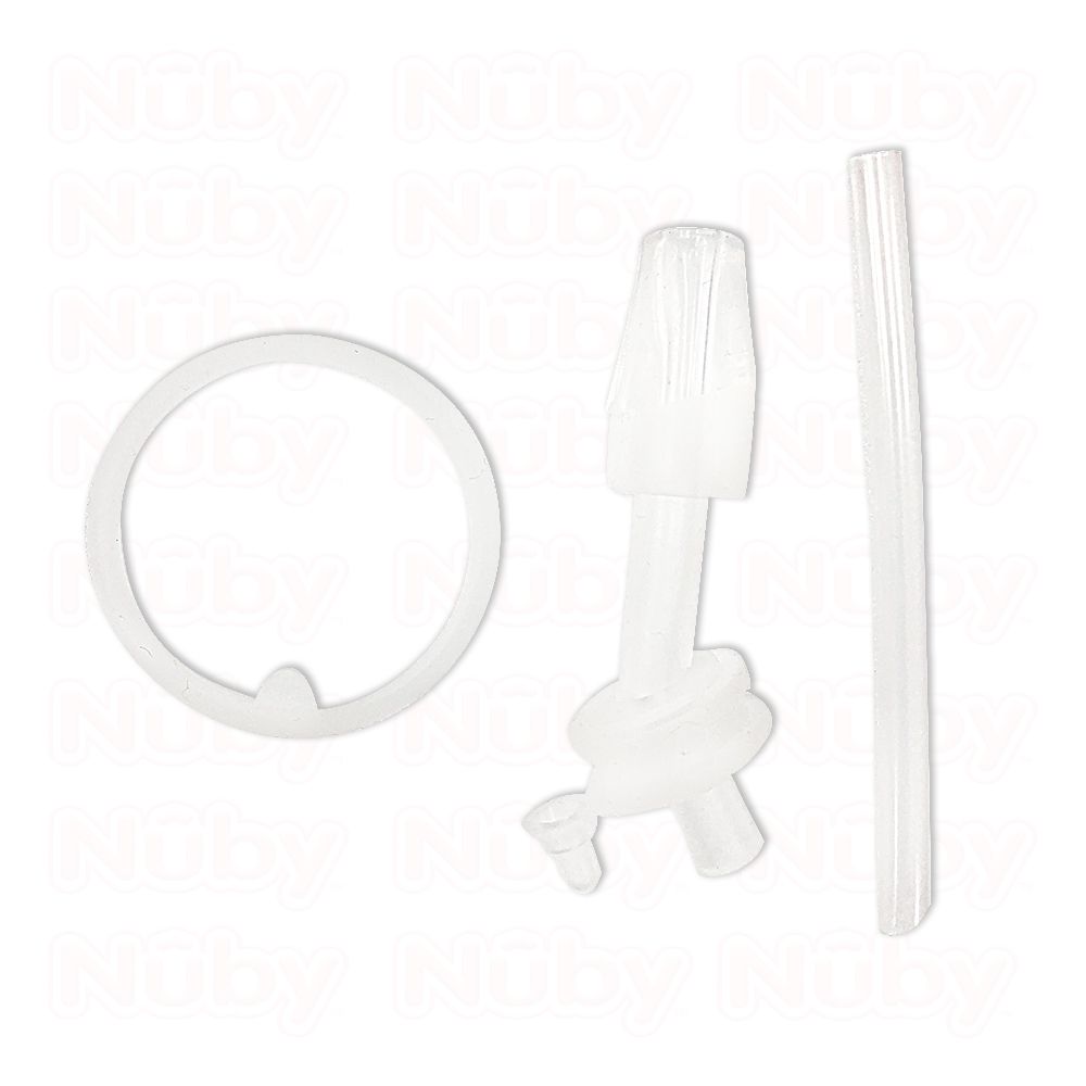 Nuby - 吸管配件組-晶透運動水杯(鴨嘴) (532ml)