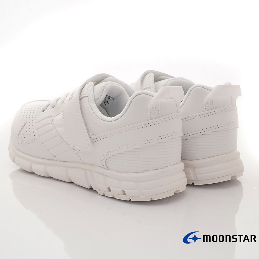 Moonstar日本月星 - 月星兒茶素系列純白運動款(中大童段)-運動鞋-白