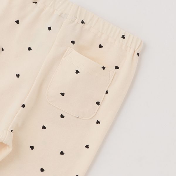 日本 petit main - 百搭女孩合身內搭褲-桃粉