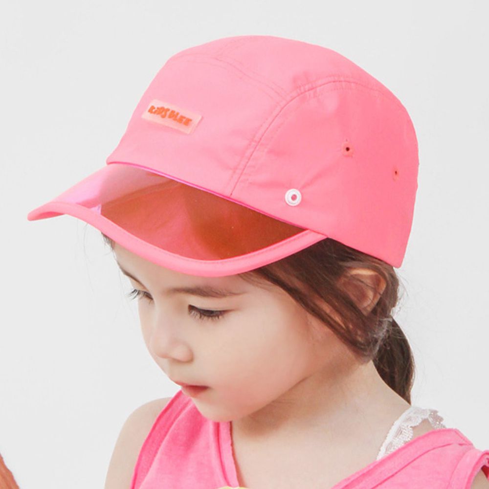 韓國 Babyblee - 抗UV遮陽板可拆式防曬帽-草莓粉