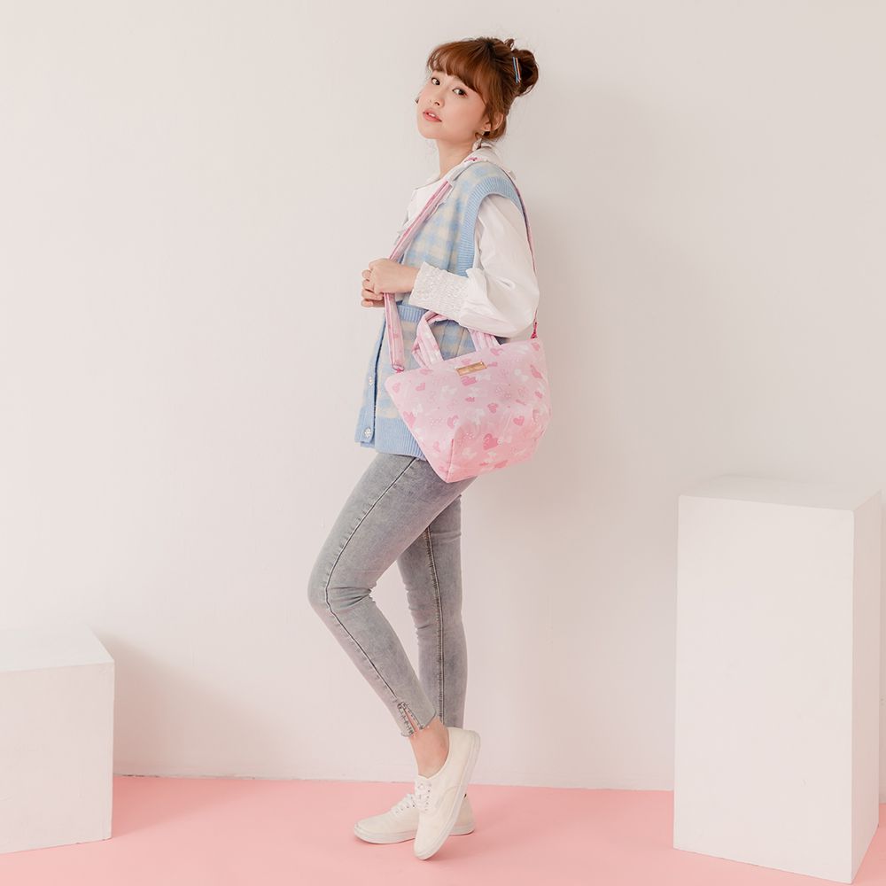 VOVAROVA - HELLO KITTY手提側背托特包-微粉愛戀-臺灣限定-粉 (19cmx7cmx22cm)