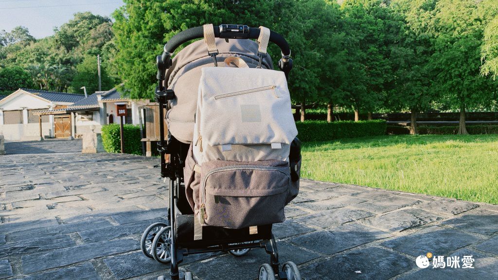 大容量乾濕分離媽媽包/後背包-拼色款-粉+灰 (26x20x43cm)