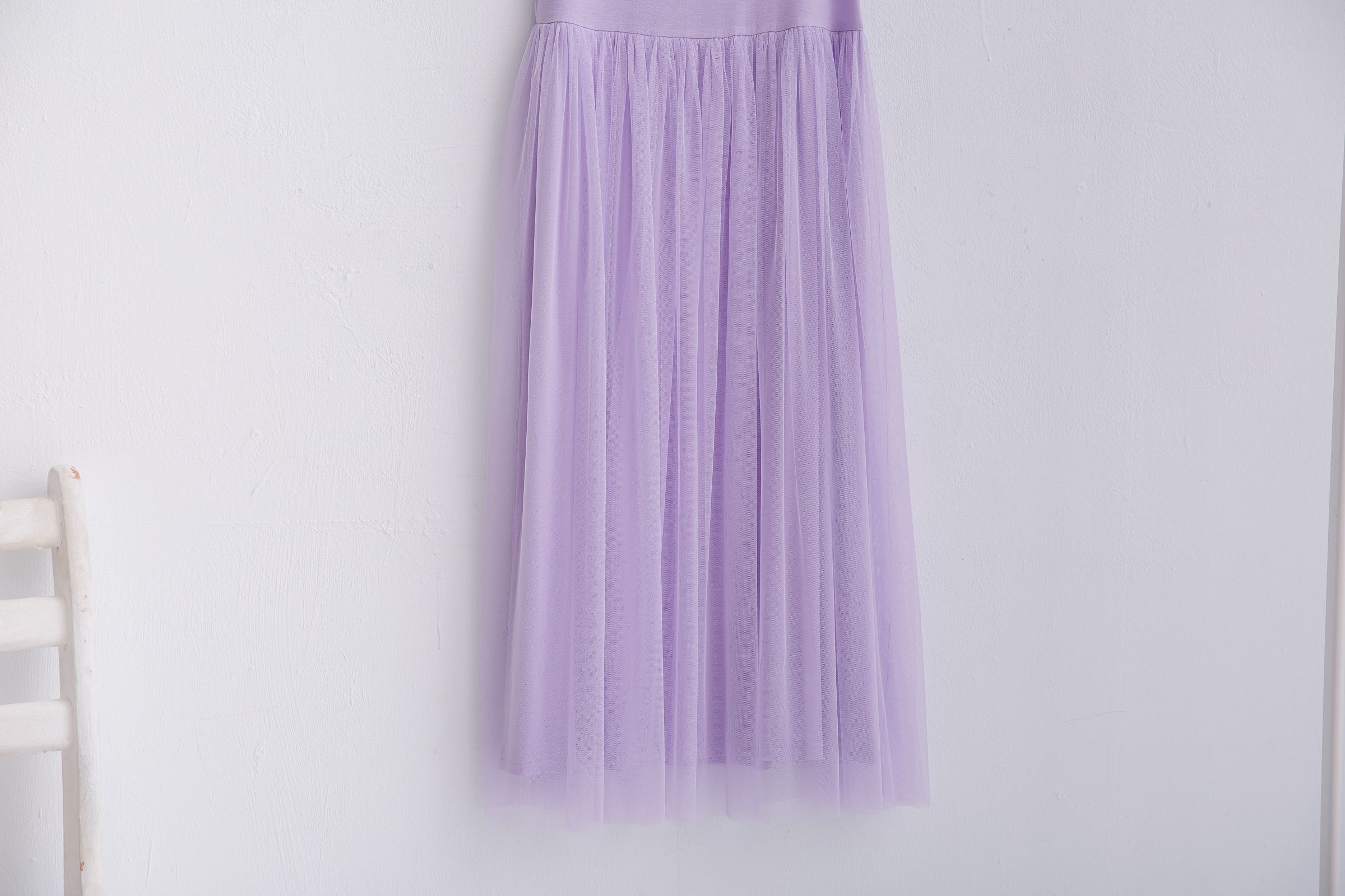 Peachy - 獨家訂製綿柔連身紗裙-細肩帶連身款-薰衣草紫 (F)