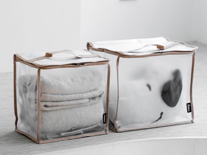 HARUhonpo 小晴天本舖 - 寶可樂收袋-居家儲物袋-櫻花粉(磨砂) (M)