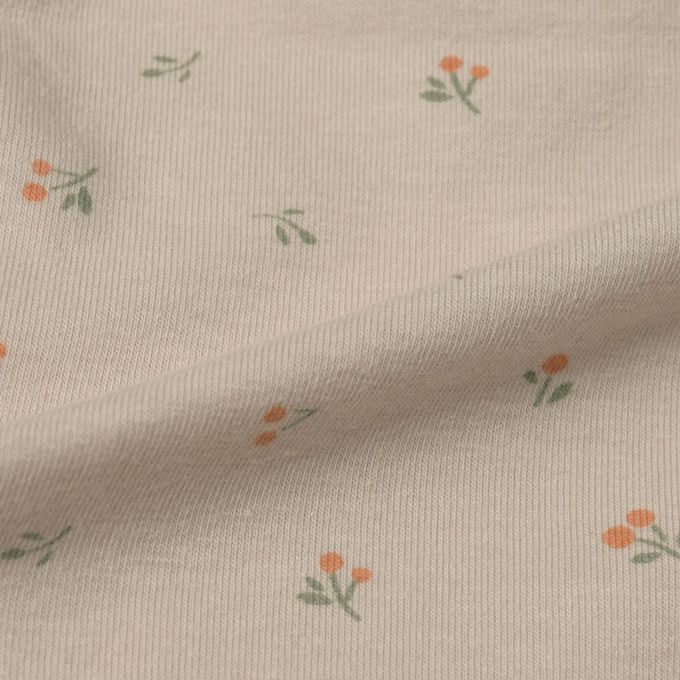 akachan honpo - 半截式內衣-前開式  小花-灰色