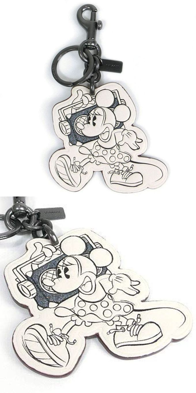 COACH - 迪士尼聯名鑰匙圈 (白)