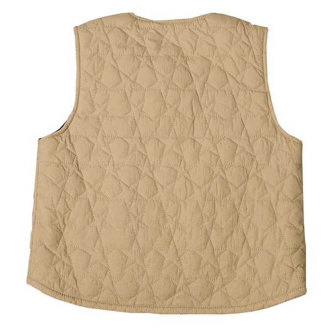 akachan honpo - 鋪棉背心.-淺卡其色