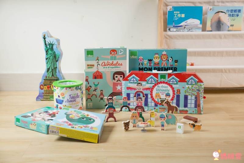 法國 Vilac 超質感玩具系列♔ 手提攜帶家家酒～帶出門詢問度超高★觸覺啟發桌遊～啟發幼兒大腦！