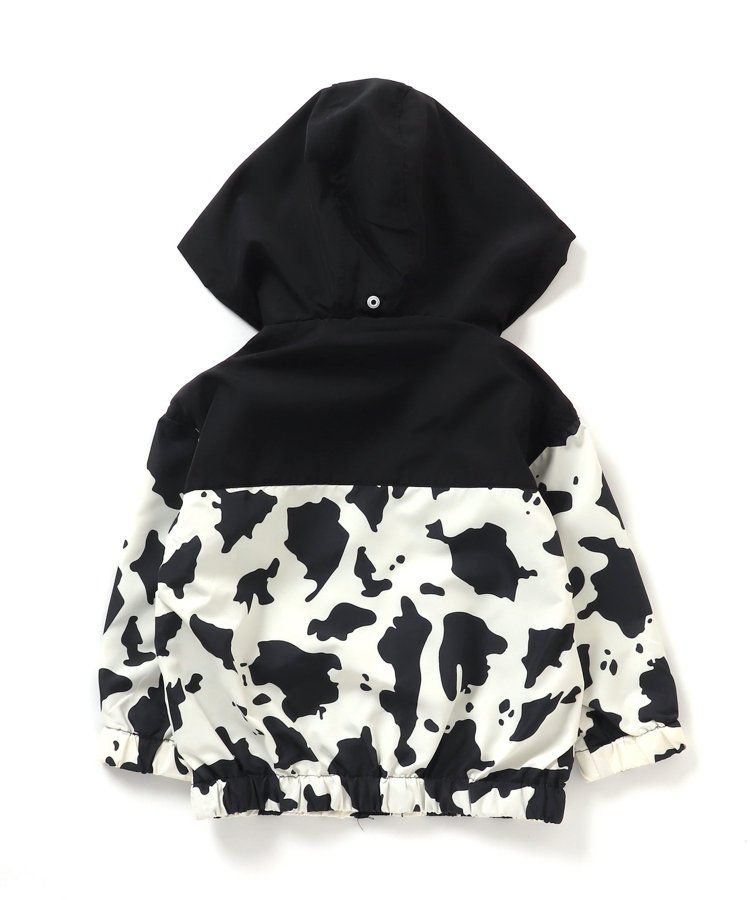 日本 BREEZE - 潑水加工 繽紛連帽防風外套-萊姆