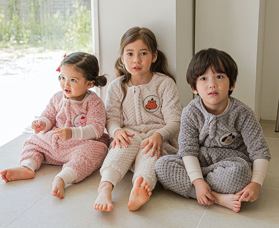 韓國 Cordi-i - 超細纖維全包式防踢被-灰色小狗