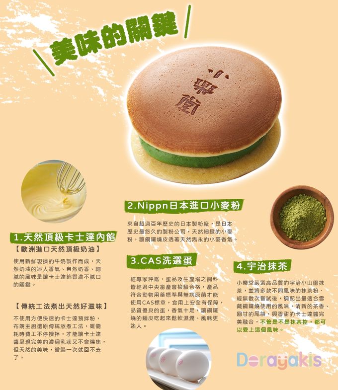 Golden Brown 布朗主廚 - 雪藏銅鑼燒 - 宇治抹茶-6入盒