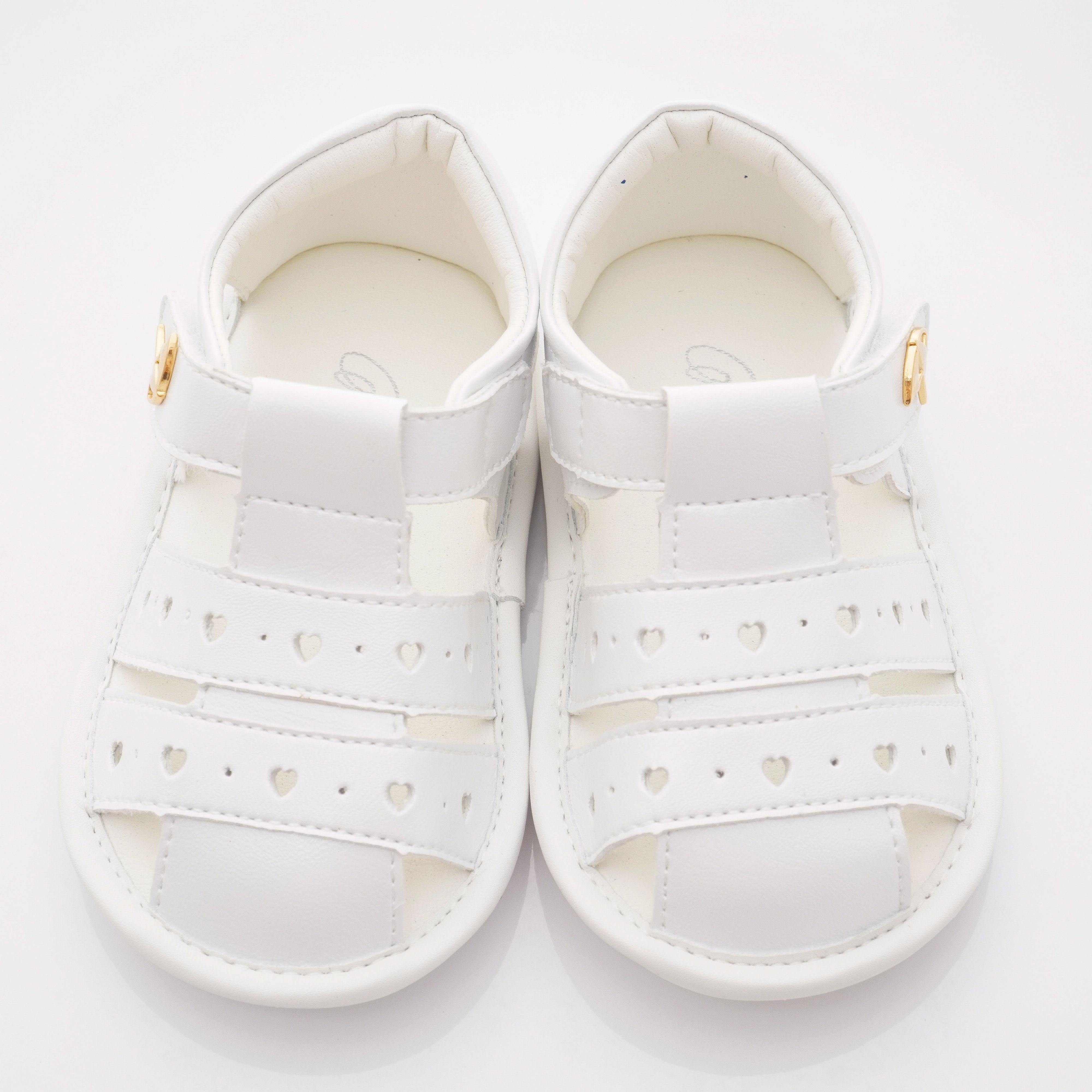 Arnold Palmer 雨傘牌 - 護趾軟軟學步涼鞋款(寶寶段)-白