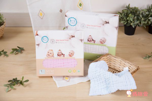 JustGreen - 十層澎澎紗純棉紗布浴巾-粉 (120x95cm)