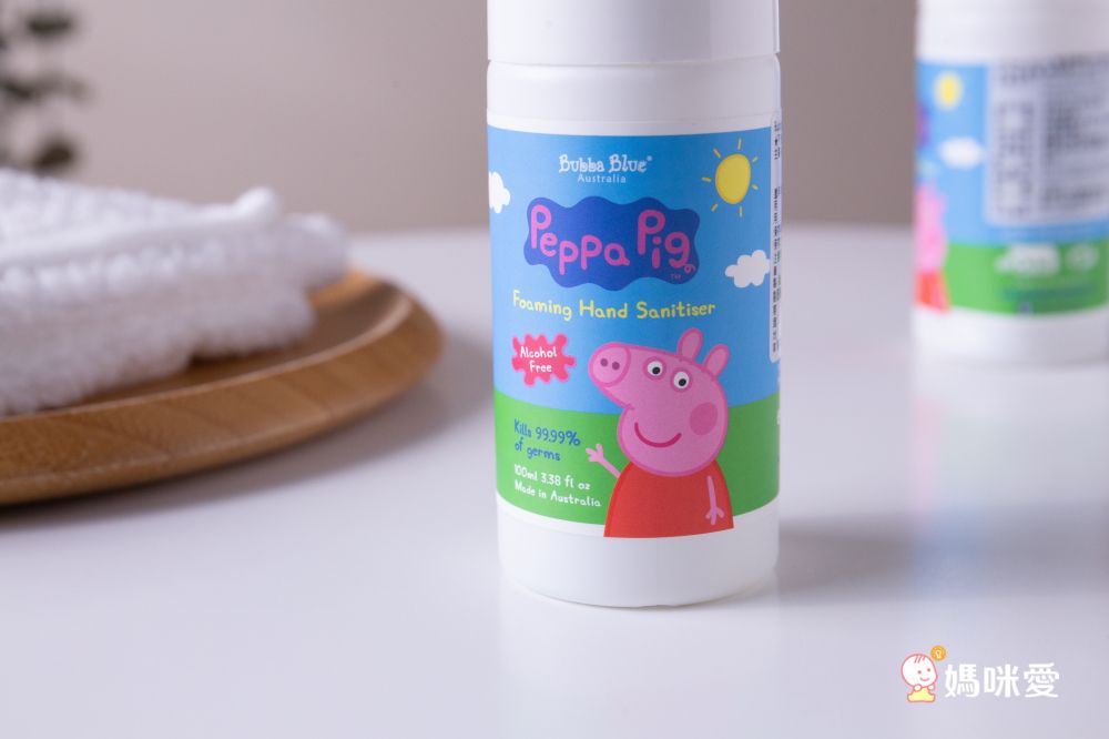 澳洲 Bubba Blue - 無酒精乾洗手慕斯-無香-佩佩豬-100ml
