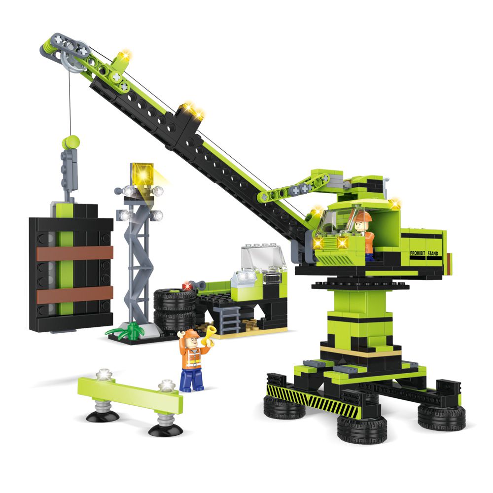 世一文化 - 全路面起重機積木組(約481pcs)