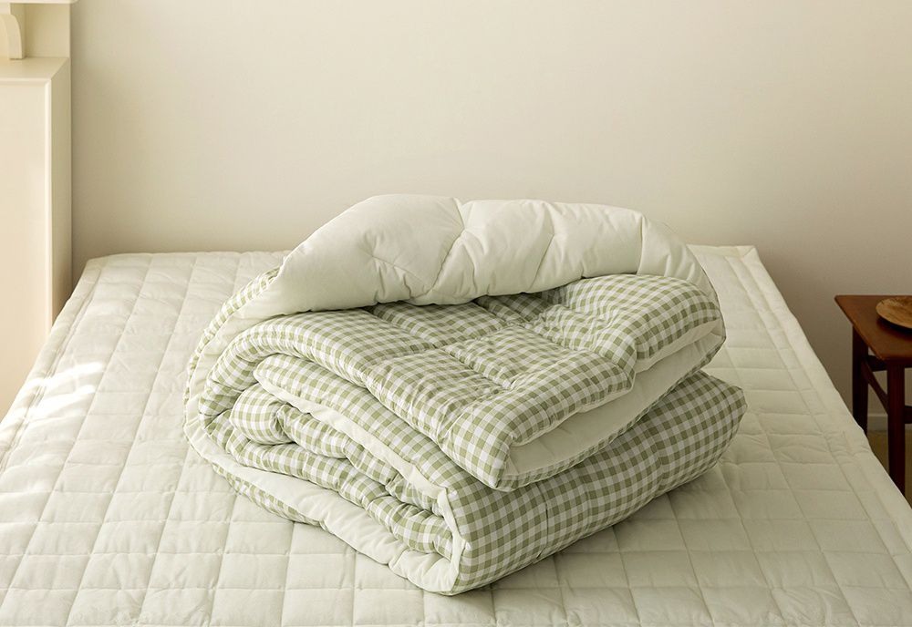 韓國 Maatila - 可水洗超細纖維桃皮感棉被(冬被)-綠茶果凍