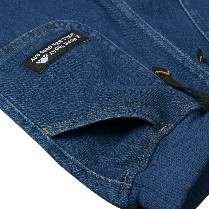 akachan honpo - 10分束口褲-深藍色