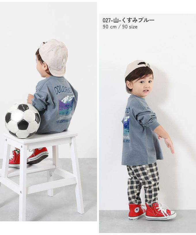 日本 devirock - 100%棉 定番印花長袖上衣-布魯克林-雜灰