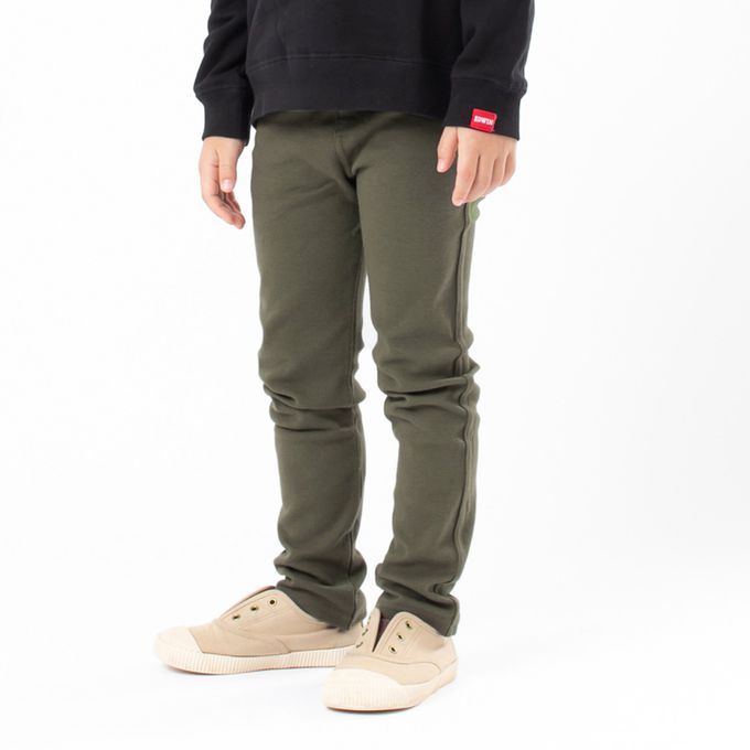 日本 Chil2 - EDWIN聯名款 舒適彈力長褲-摩卡