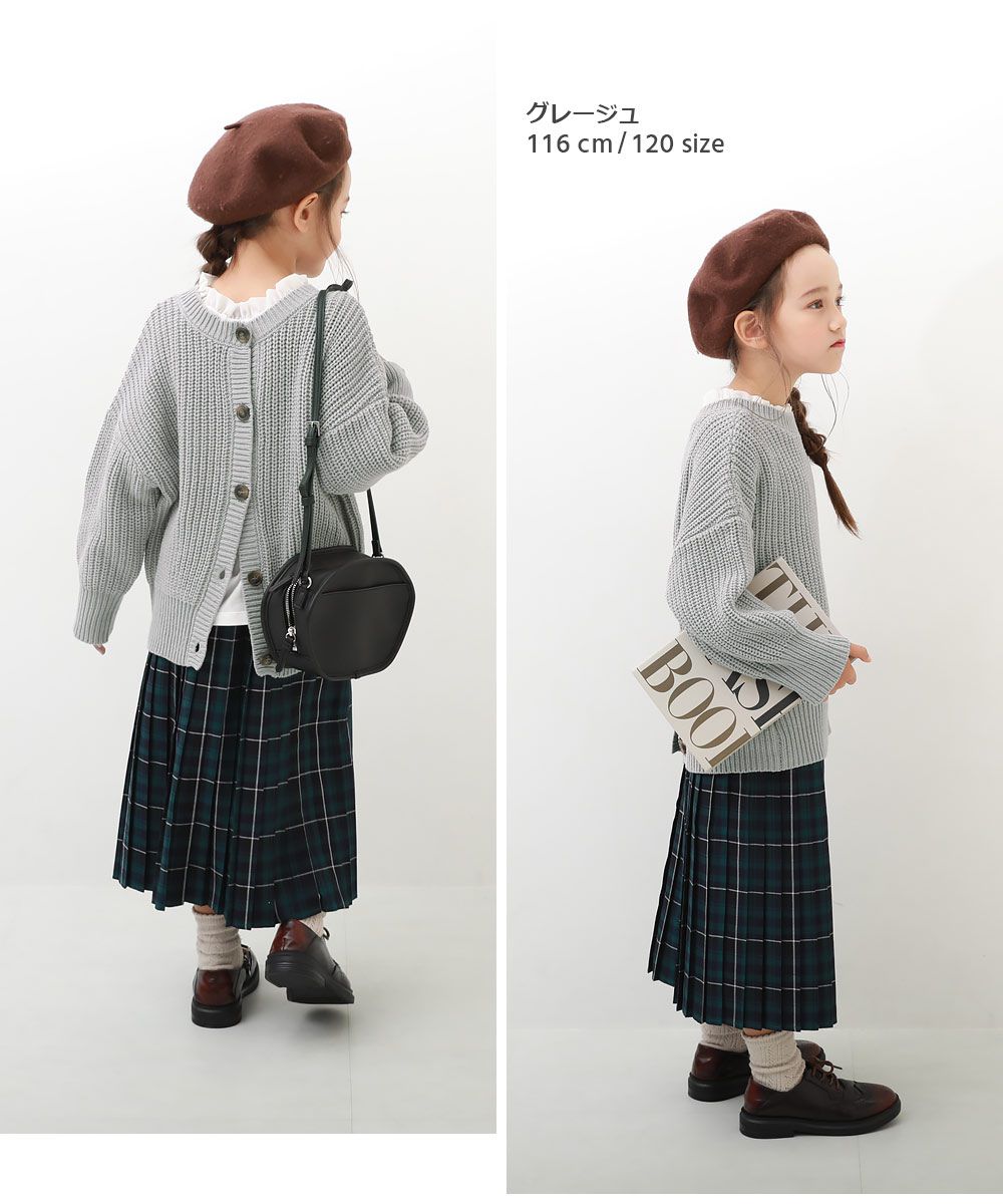 日本 devirock - 2WAY糖果色編織時尚開襟衫-磚橘