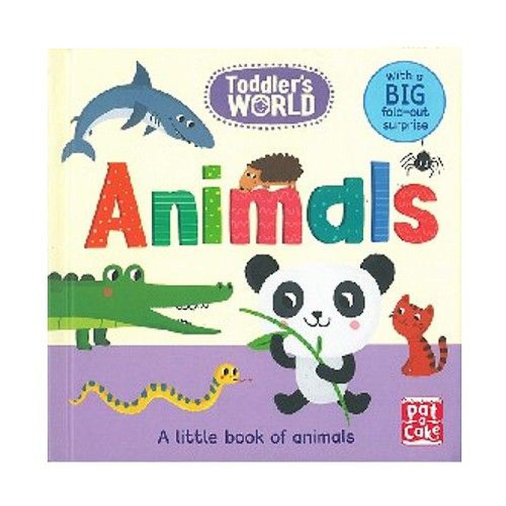 Animals: A little board book of animals with a fold-out surprise 可愛動物 (單字書)