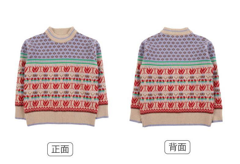 北歐風圖騰針織毛衣