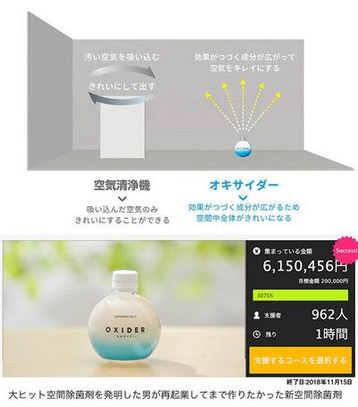 OXIDER - 日本製空間除菌消臭隨身瓶-180g