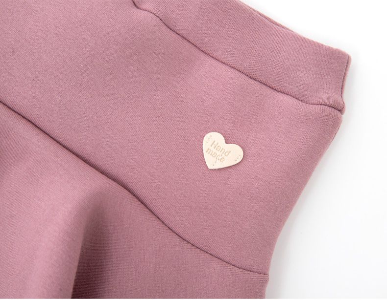 FANMOU - 加絨加厚保暖內搭褲裙-小小愛心-黑色